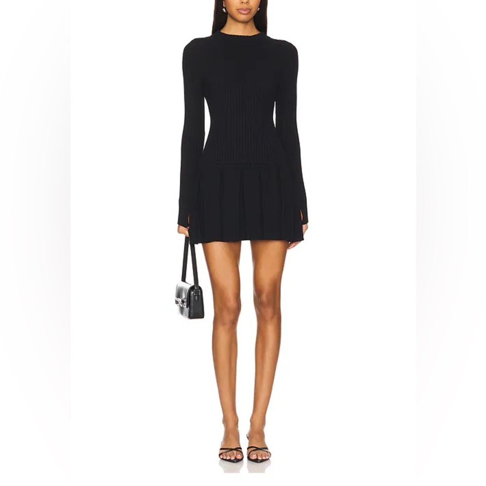 NWT Free People Emmy Mini Knit Black Dress size S, XL - Picture 8 of 9